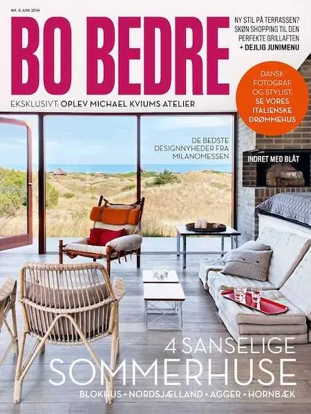 Bo Bedre magazine cover featuring Villa G